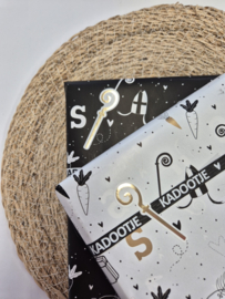 Staf goud stickers ( verpakt per 5)