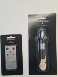 Countryfield Led Lamp voor op een fles (Zwart) met afstandsbediening