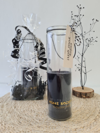 Cadeau set glazen tube kaars