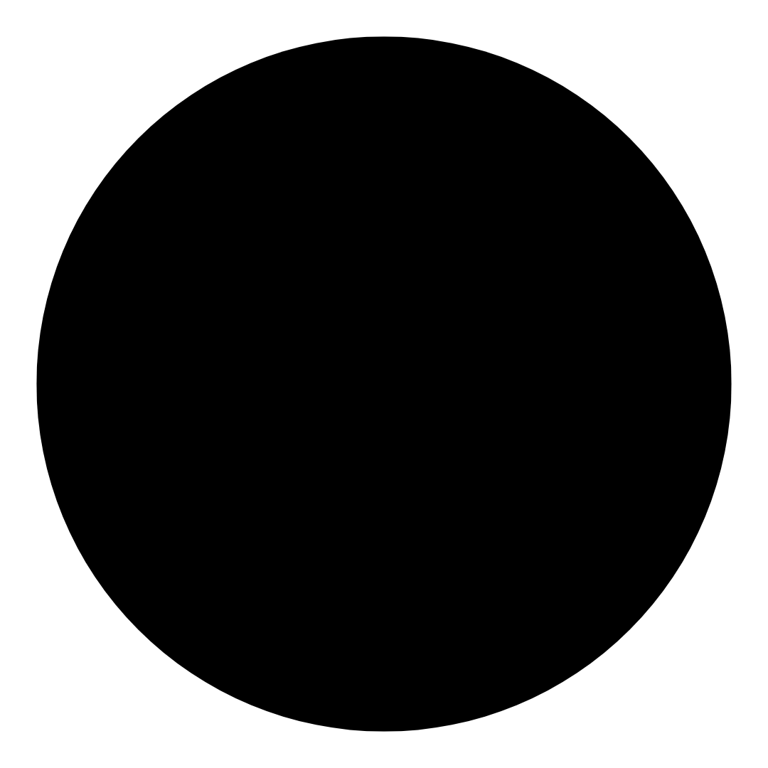 Memobord Zwart Rond 50cm (niet magnetisch)