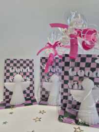 Engelenkaars met kerstkaart