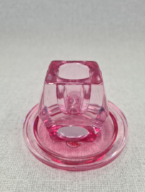 Glas kaarsenhouder met kaars
