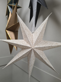 Kerst ster  off white/gold (maat L)