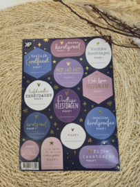 Kerst Stickers met Tekst – Cadeaustickers Feestdagen