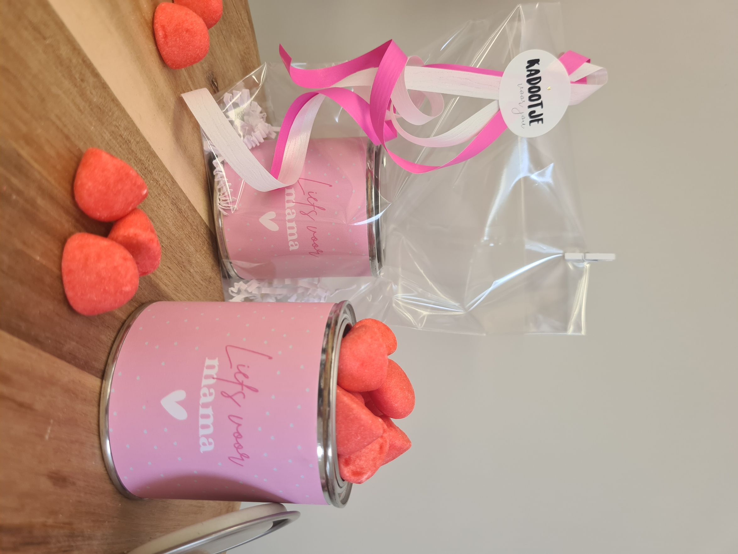 Cadeau blikje "Liefs voor mama"