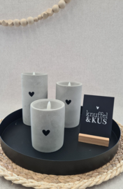 Betonnen kaars led + timer