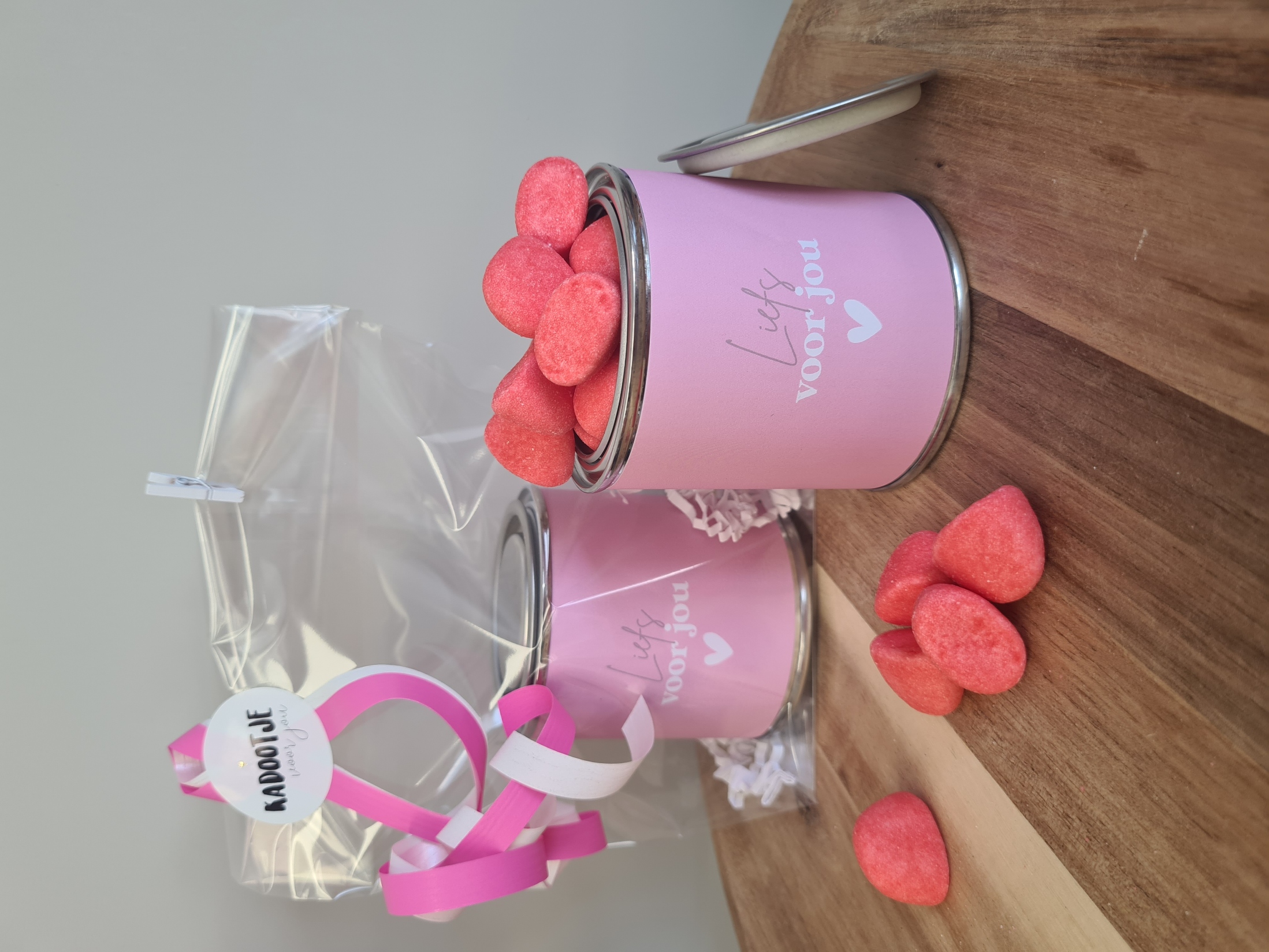 Cadeau blikje "Liefs voor jou"