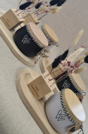 Cadeau set Plateau met kaars en droogbloemen