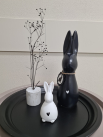 Paashaas keramiek met hartje