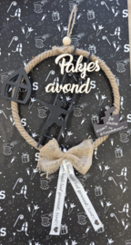 Sinterklaas krans "sinterklaas boot" 30cm doorsnee