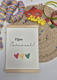 A4 Carnaval Banner Fijne Carnaval
