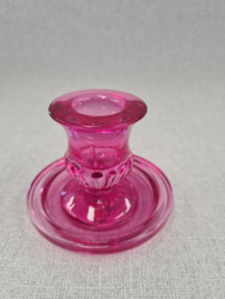 Glas kaarsenhouder met kaars