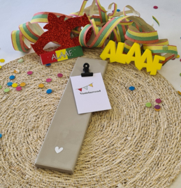 Cadeautje carnaval tegeltje
