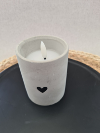 Betonnen kaars led + timer