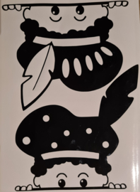 Raamsticker Gluurpietjes