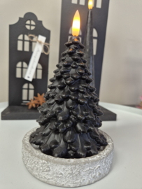 LED Kaars Kerstboom  Sfeervol Licht in Taupe of Zwart