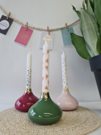 Cadeau set Kandelaar met kaars