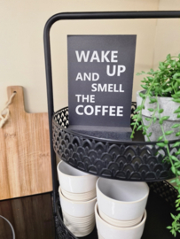 Forex plaatje met houder - Wake up en smell the coffee
