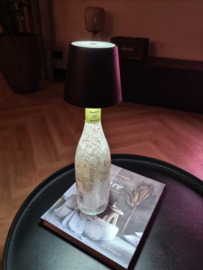 Flessenlamp oplaadbaar Wit & Zwart