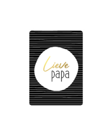 Mini cadeau kaart  Lieve papa