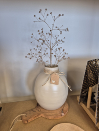 Beige metalen Vaasje