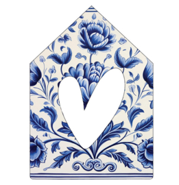 Huisje delftsblauw