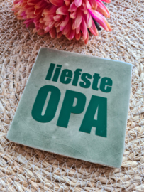 Tegeltje liefste opa