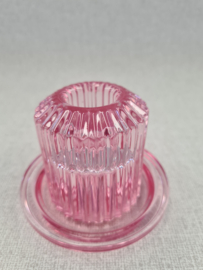 Glas kaarsenhouder met kaars