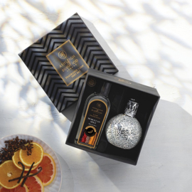 Twinkle Star + Morrocan Spice Geurlamp S zilver- L19 B19 H11CM