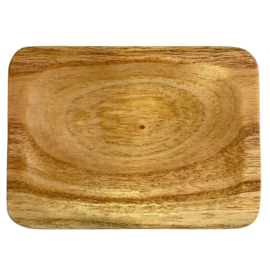 Houten schaaltje - Rechthoekig