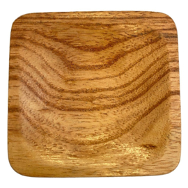 Houten schaaltje - vierkant