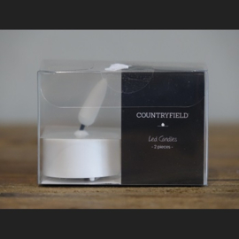 LED Waxinelicht Wit (Set van 2)