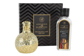 Little Treasure + Morrocan Spice Geurlamp S goud- L19 B19 H11CM