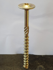 Tellerkopschroeven Geel Verzinkt 8.0 x 120 mm Torx (50 stuks)
