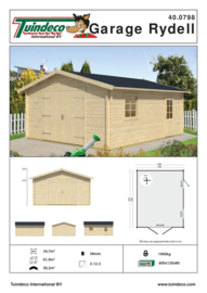 Houten garage Rydell 470x570cm