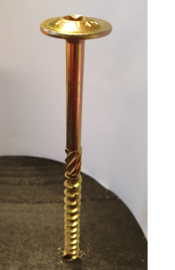 Tellerkopschroeven Geel Verzinkt 8.0 x 140 mm Torx (50 stuks)