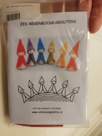 zes regenboog kabouters