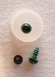 Veiligheidsogen groen 8 mm (3 paar)