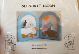 Geboorte Icoon blauw