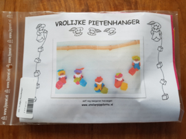 Vrolijke pietenhanger blanke pietjes