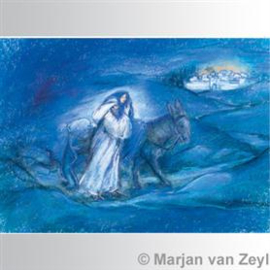 Jozef en Maria naar Bethlehem 428