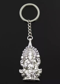 Hindoe goden - Ganesha - groot zilverkleurig
