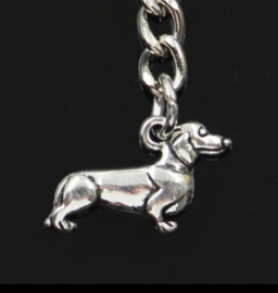 Dier - Hond - Teckel - zilver