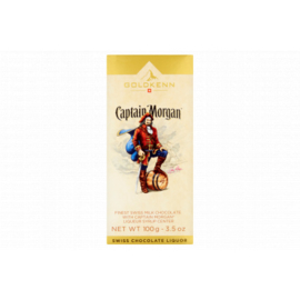 Chocoladereep gevuld met Captain Morgan rum (100 gr.)