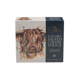 Meg Hawkins - Salted Caramel fudge - Schotse Hooglander - netto 170 gram