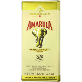 Melkchocoladereep gevuld met Amarula- likeur (100 gram)