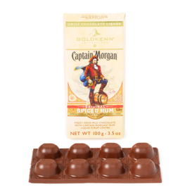 Chocoladereep gevuld met Captain Morgan rum (100 gr.)