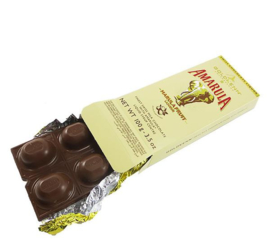 Melkchocoladereep gevuld met Amarula- likeur (100 gram)