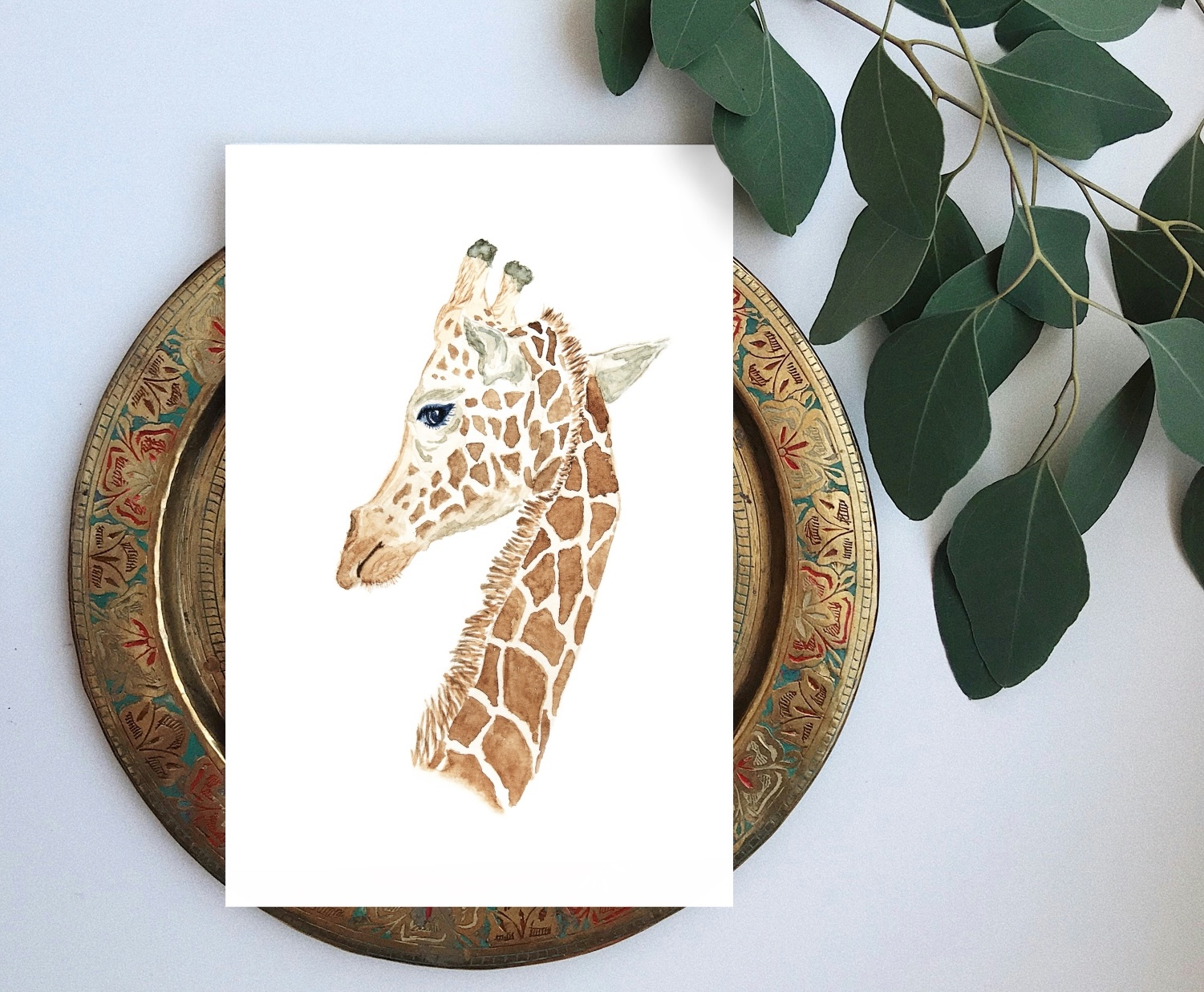 Ansichtkaart Giraffe