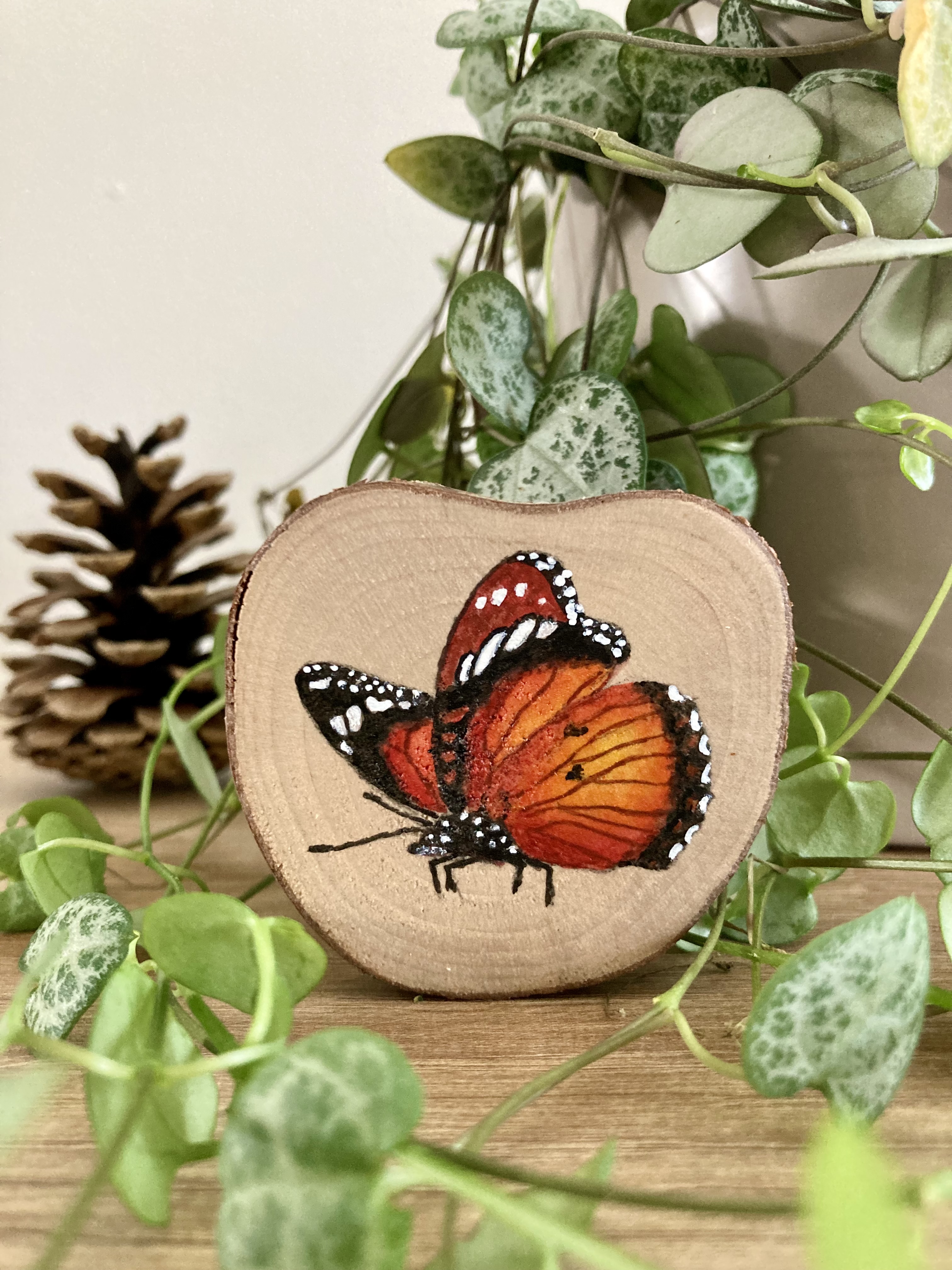 Boomschijfje Vlinder (rood)